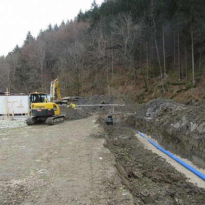 The water supply system continues to be under construction in the municipality of Kamnik
